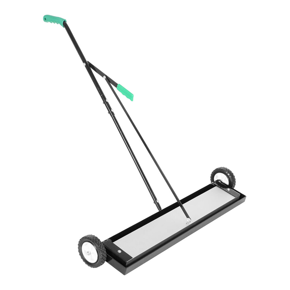 Vestil MFSR-36-B 36" Aluminum Magnetic Push Sweeper with Bent Handle Release