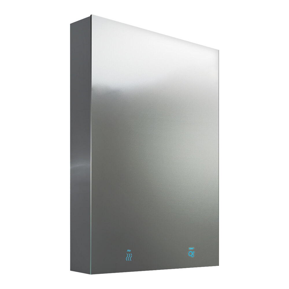 American Specialties, Inc. Velare 10-0661-1 Stainless Steel Cabinet with Frameless Mirror, Liquid Soap Dispenser, and Hand Dryer (110-120V)