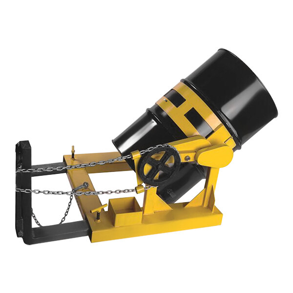 Wesco Industrial Products 1,400 lb. Drum Lifter and Tilter Forklift Attachment with 7" x 2 1/2" Fork Pockets 272403