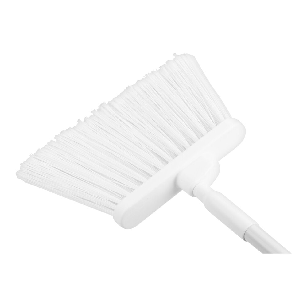 Carlisle 41082EC02 Sparta Duo-Sweep 12" Angled Broom with White Flagged Bristles and 48" Handle