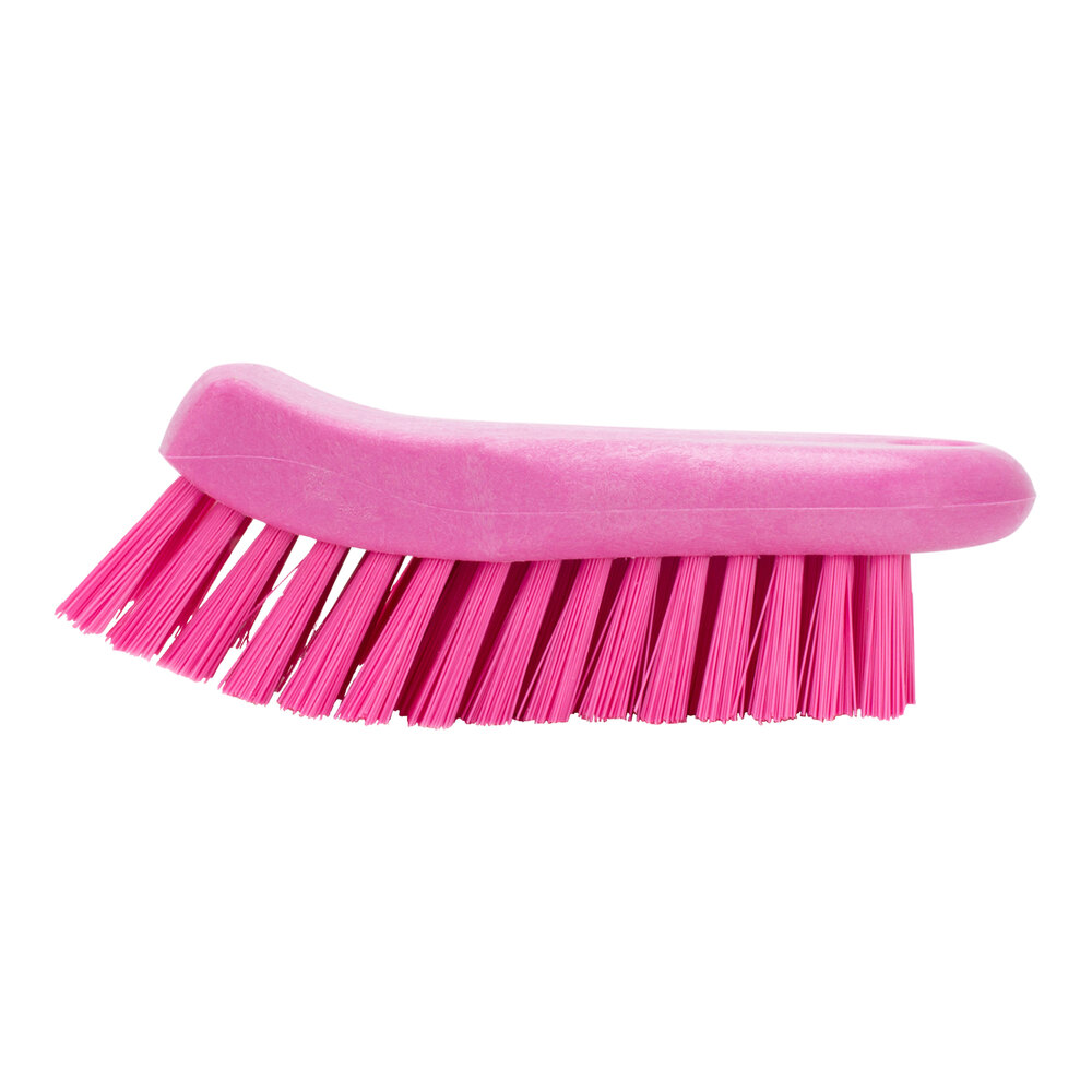 Carlisle Sparta 40521EC26 6" Pink Handheld Scrub Brush