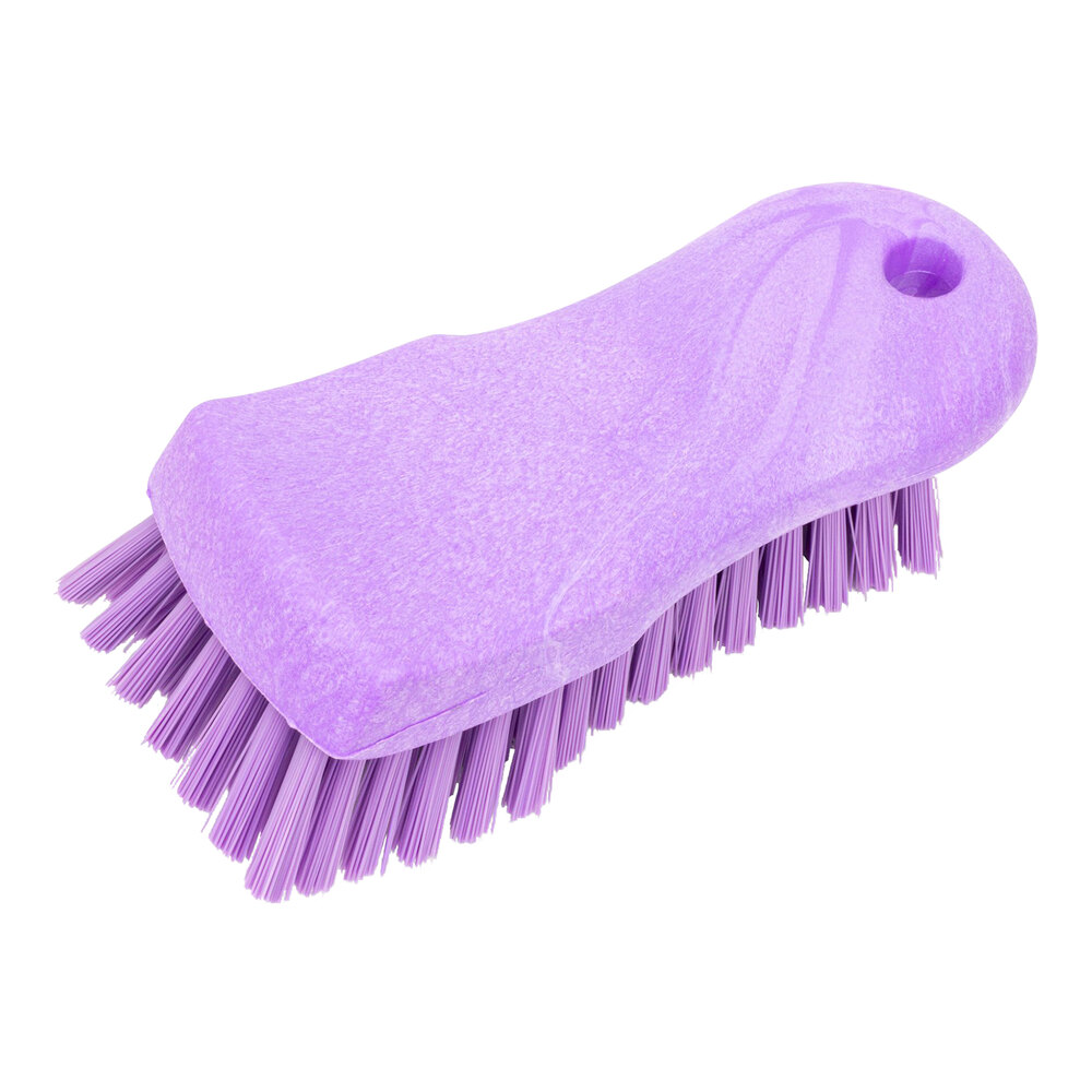 Carlisle Sparta 40521EC68 6" Purple Handheld Scrub Brush