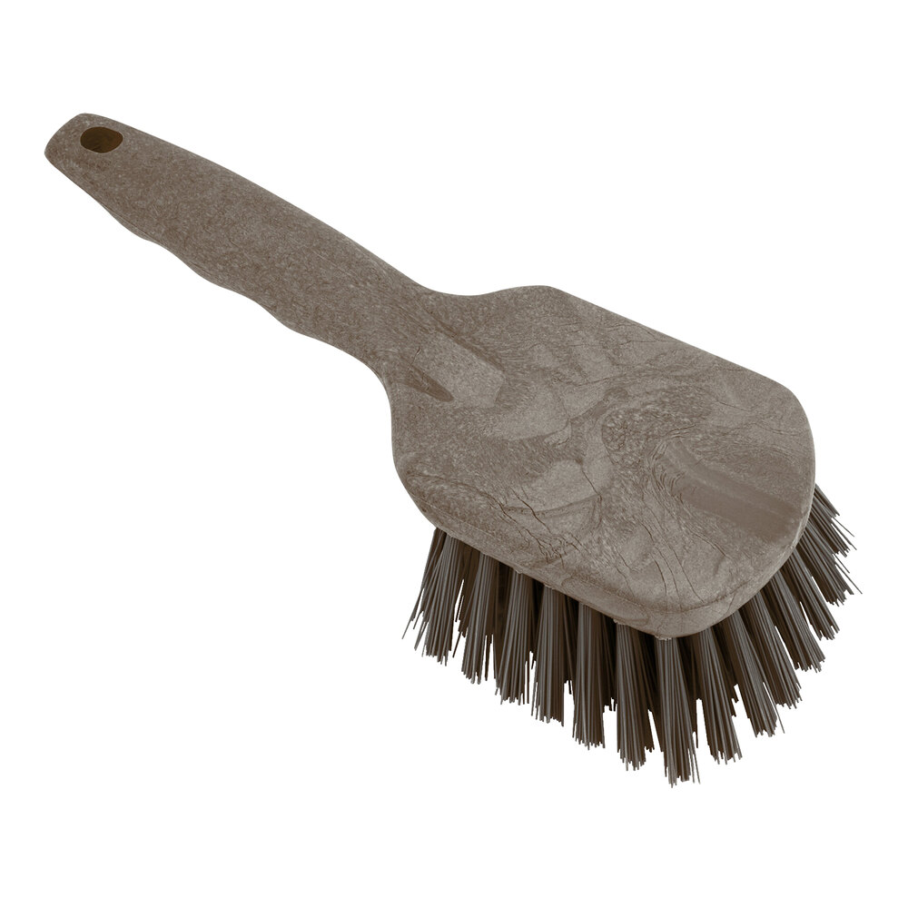 Carlisle Sparta 40541EC01 8" Brown Floating Utility / Pot Scrub Brush