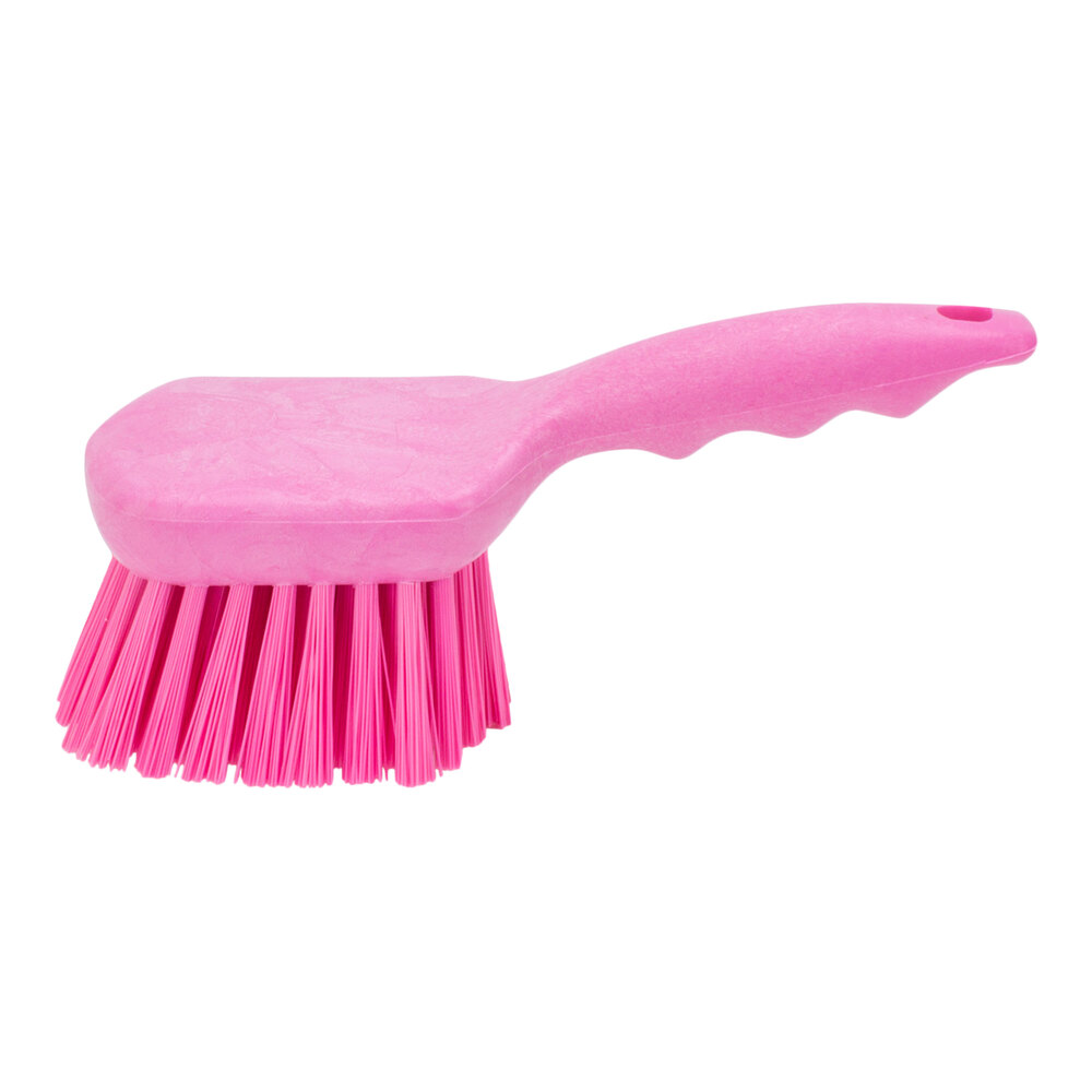 Carlisle Sparta 40541EC26 8" Pink Floating Utility / Pot Scrub Brush