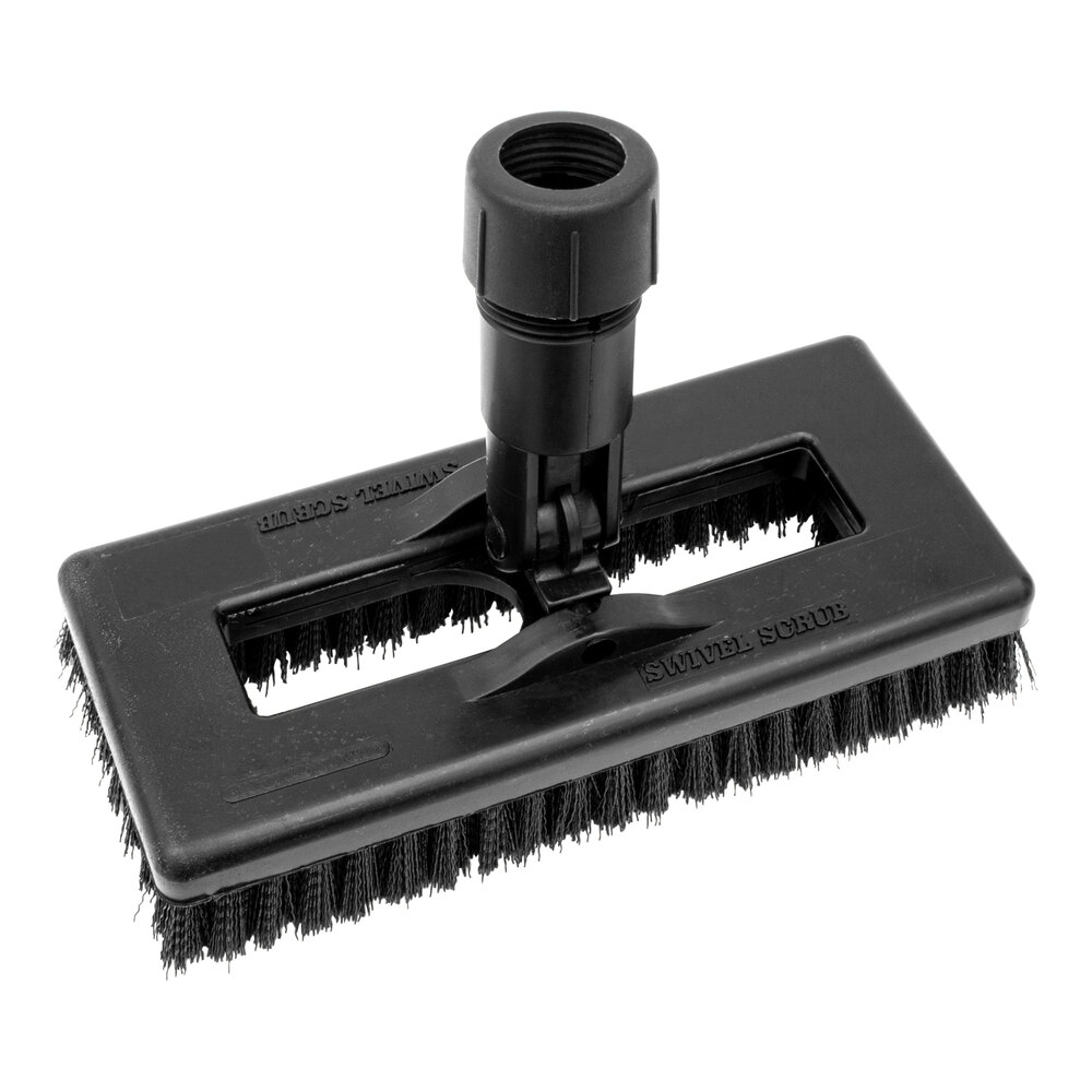 Carlisle Sparta 3638831EC03 8" Black Swivel Scrub Brush