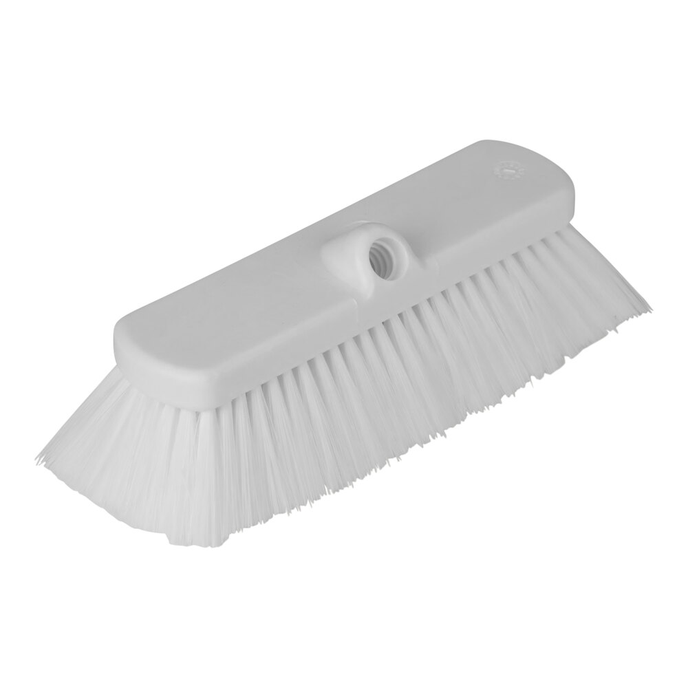 Carlisle Sparta 41278EC02 12" White Flo-Thru Flagged Vehicle and Wall Cleaning Brush