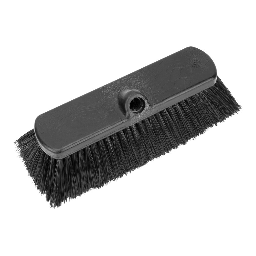 Carlisle Sparta 41278EC03 12" Black Flo-Thru Flagged Vehicle and Wall Cleaning Brush