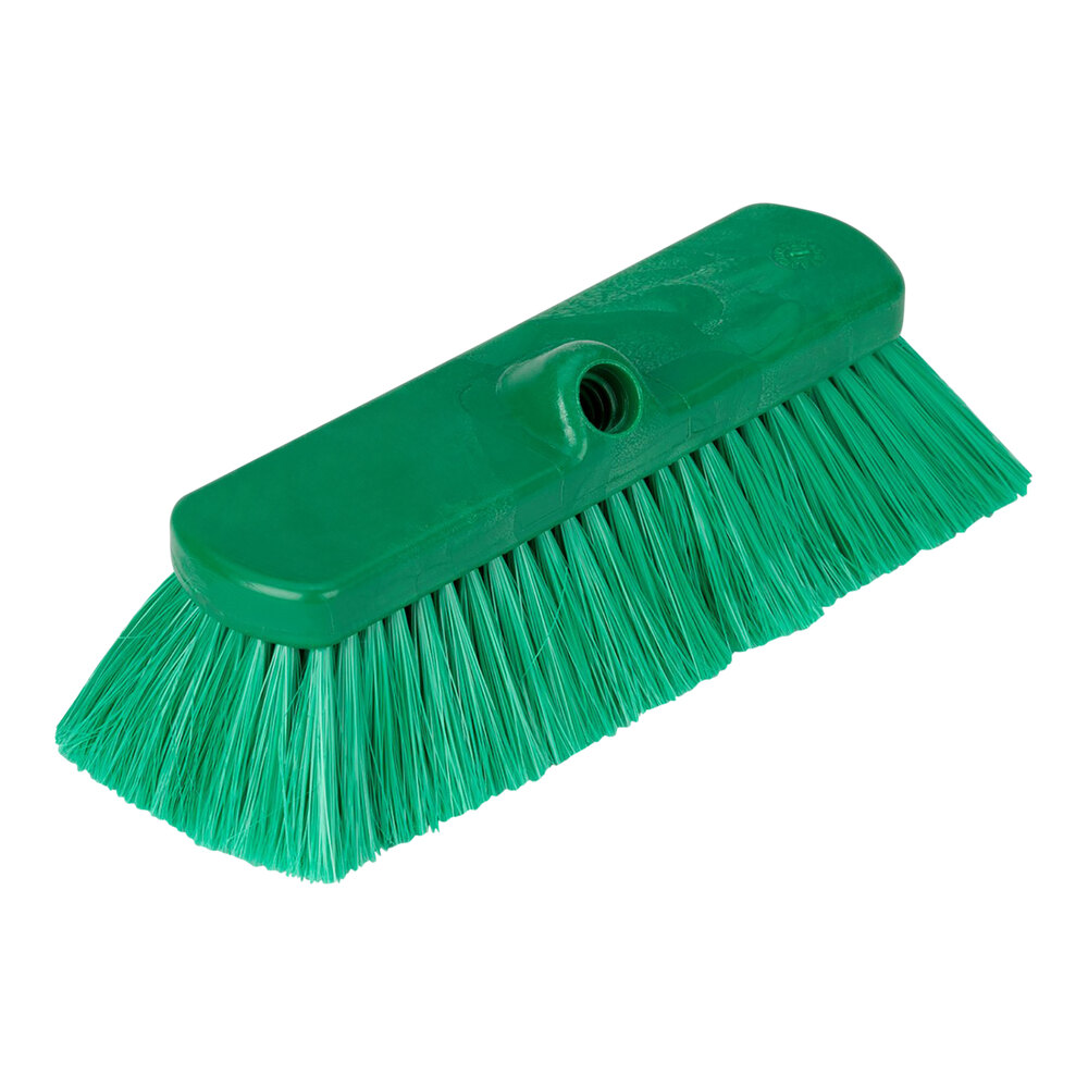 Carlisle Sparta 41278EC09 12" Green Flo-Thru Flagged Vehicle and Wall Cleaning Brush