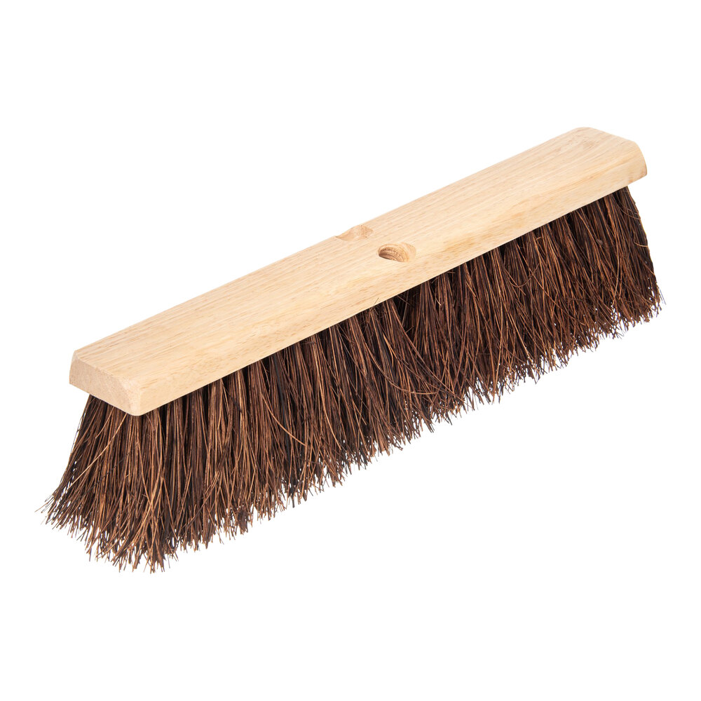 Carlisle Flo-Pac 3621911800 18" Hardwood Push Broom Head with Palmyra Bristles