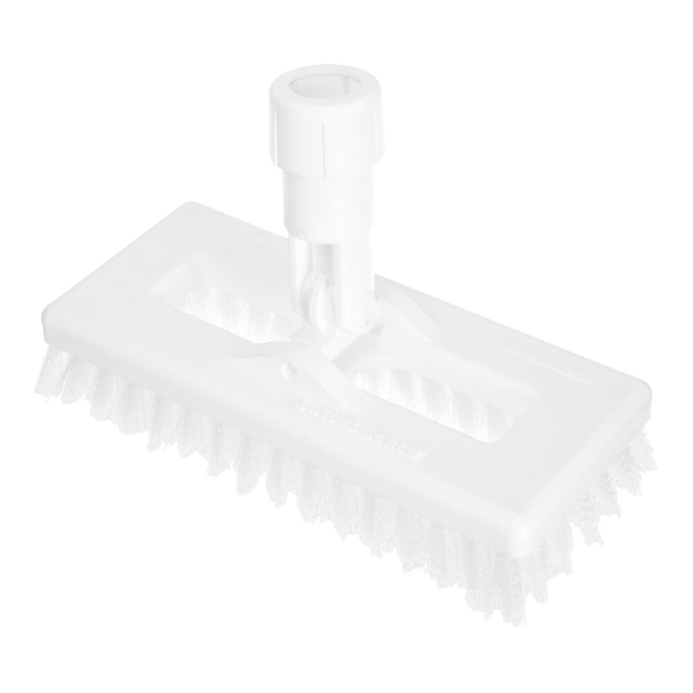 Carlisle Sparta 3638831EC02 8" White Swivel Scrub Brush