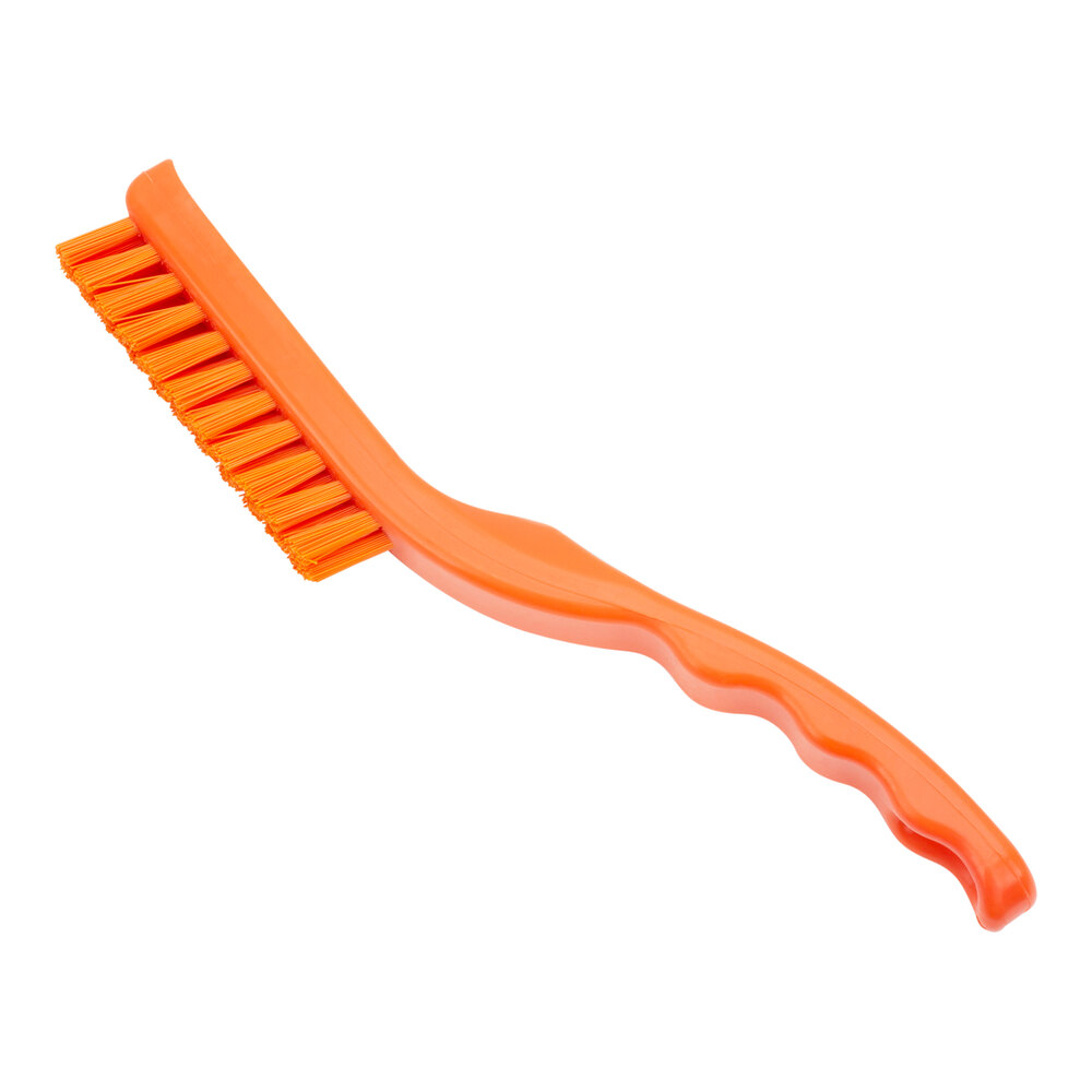 Carlisle Sparta 42022EC24 9" Orange Narrow Detail Brush with Polyester Bristles