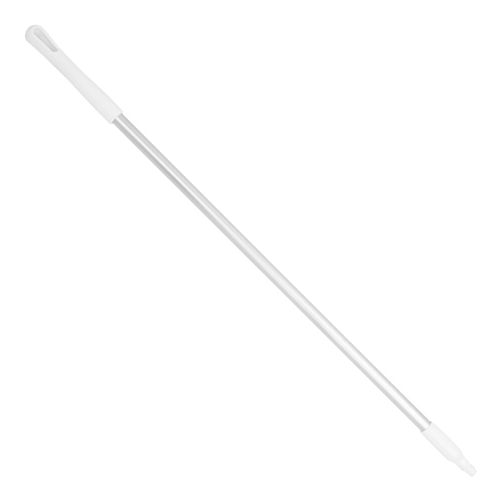 Carlisle Sparta 40216EC02 48" White Threaded Aluminum Broom / Squeegee Handle
