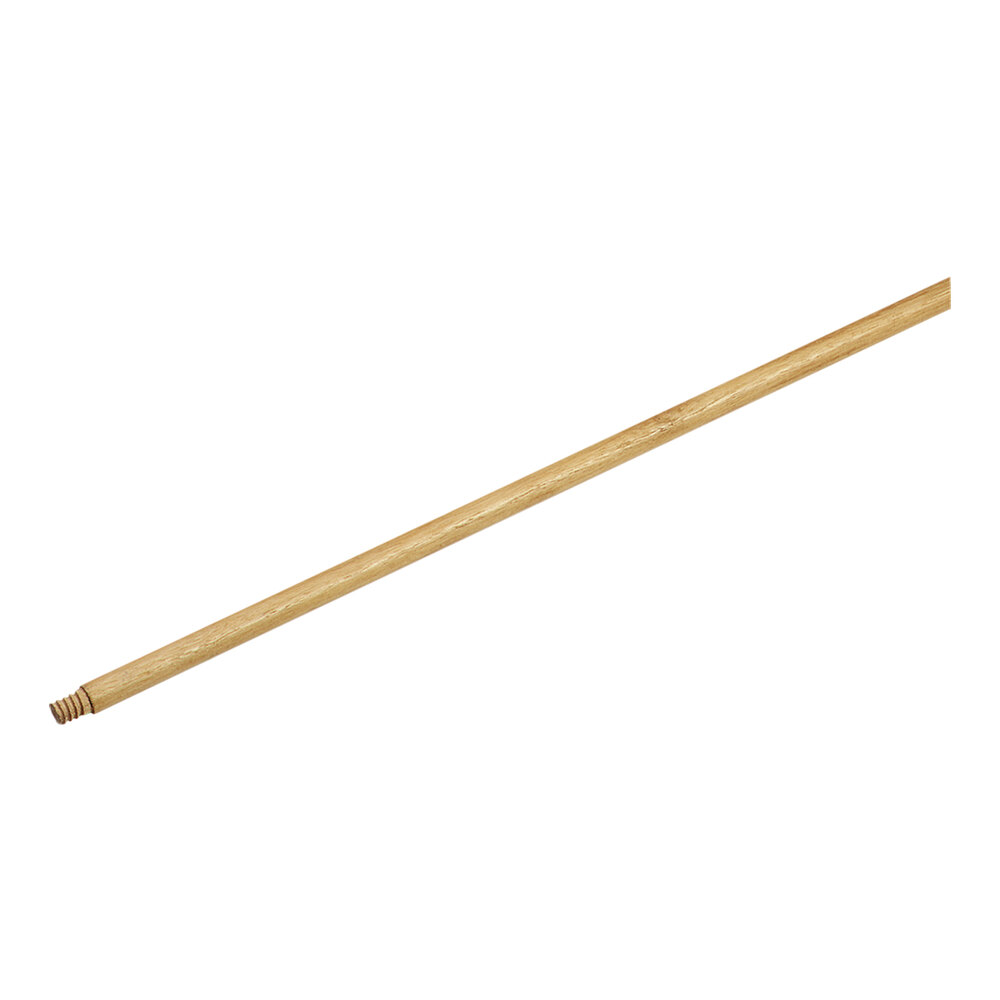 Carlisle 4027100 Flo-Pac 60" Threaded Wood Broom / Squeegee Handle