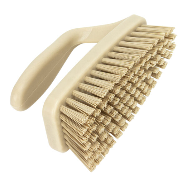 Carlisle Sparta 40024EC25 Tan 6" Hand Scrub Brush