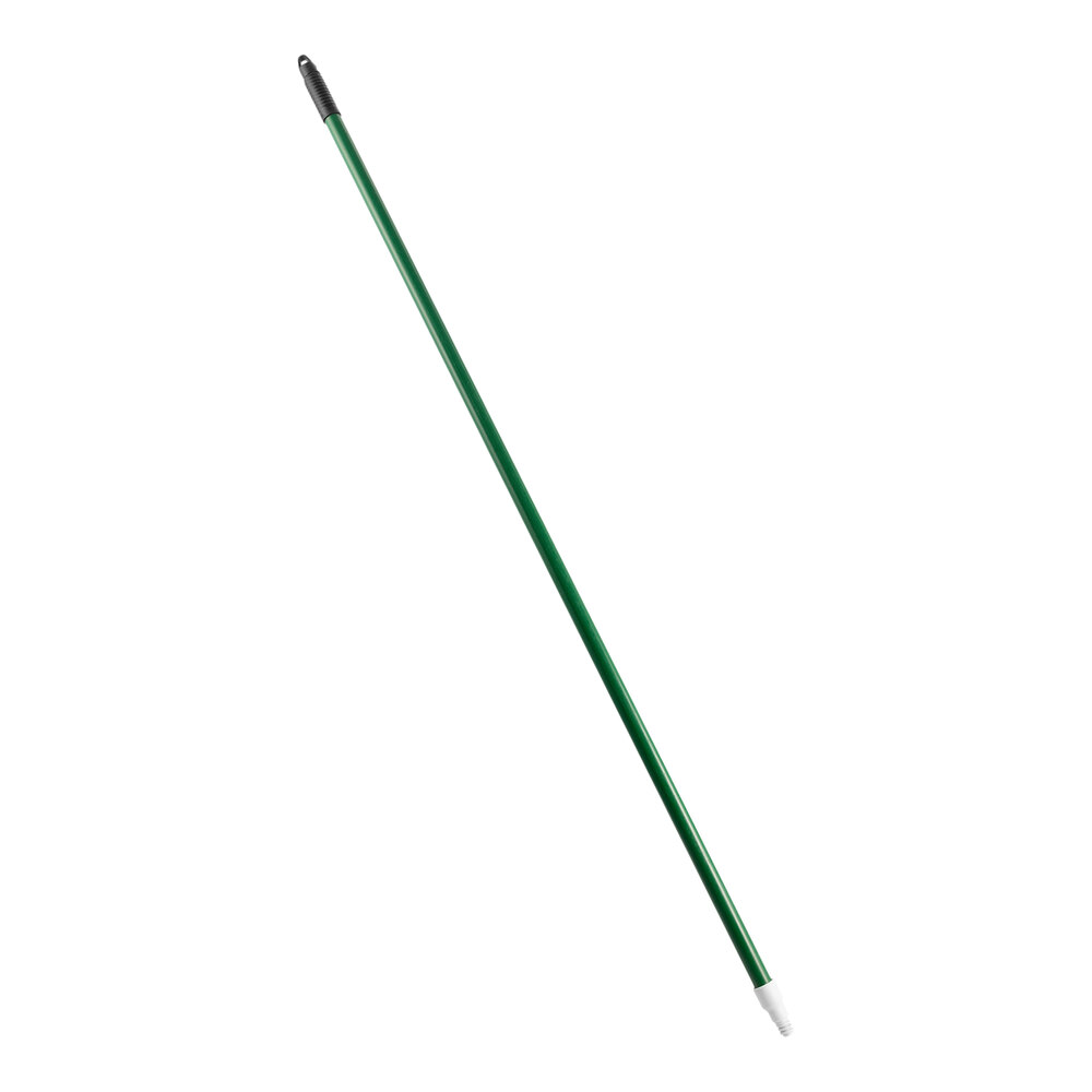 Carlisle Sparta 4022709 60" Green Threaded Fiberglass Broom / Squeegee Handle with Flex Tip