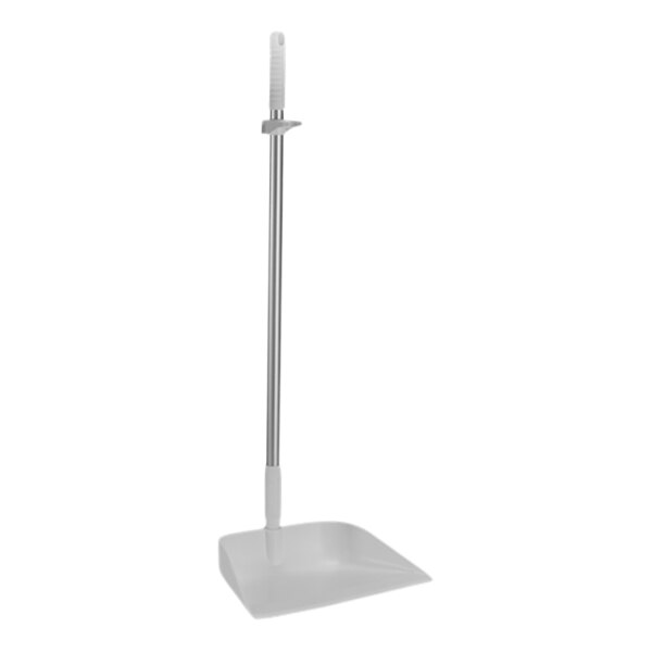 Vikan 56625 13" White Upright Dustpan with 36" Handle