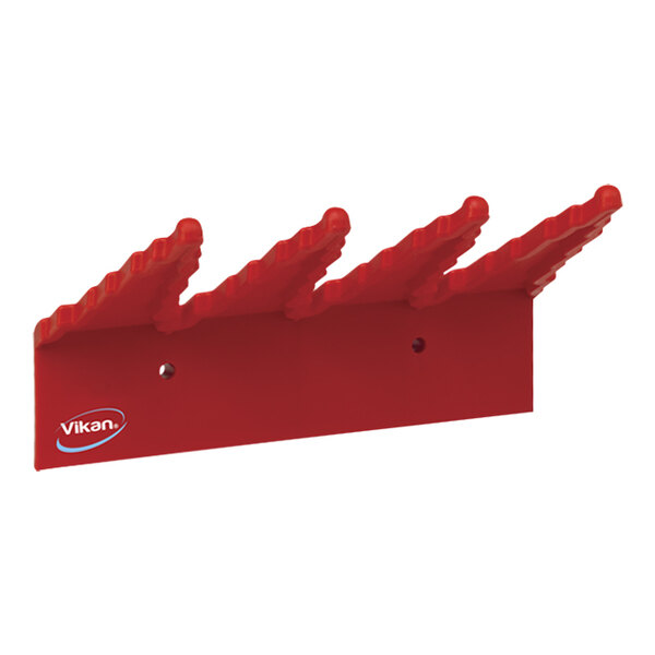 Vikan 06154 9" Red Hygienic Wall Bracket