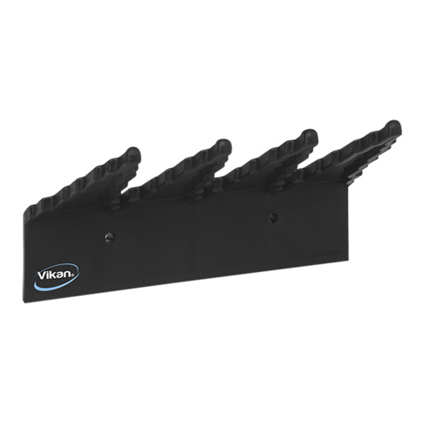 Vikan 06159 9" Black Hygienic Wall Bracket