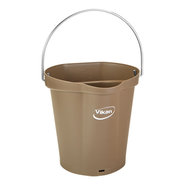 Vikan 568866 1.5 Gallon Brown Bucket