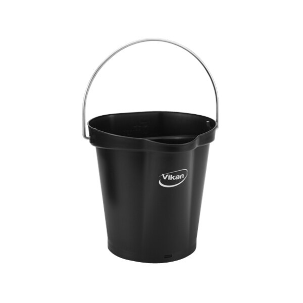 Vikan 56889 1.5 Gallon Black Bucket