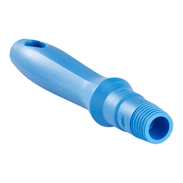 Vikan 29343 6 5/16" Blue Threaded Polypropylene Handle