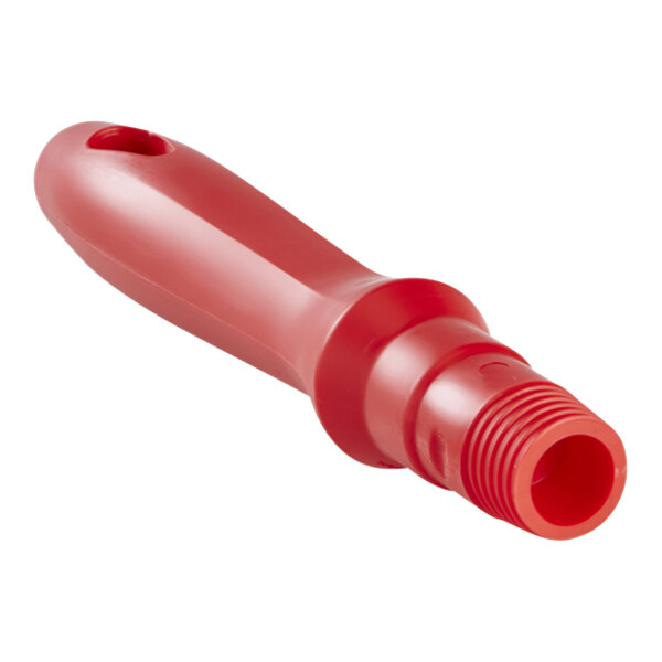 Vikan 29344 6 5/16" Red Threaded Polypropylene Handle