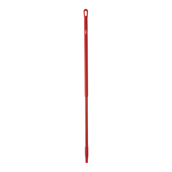 Vikan 29364 51 5/8" Red Threaded Fiberglass Handle