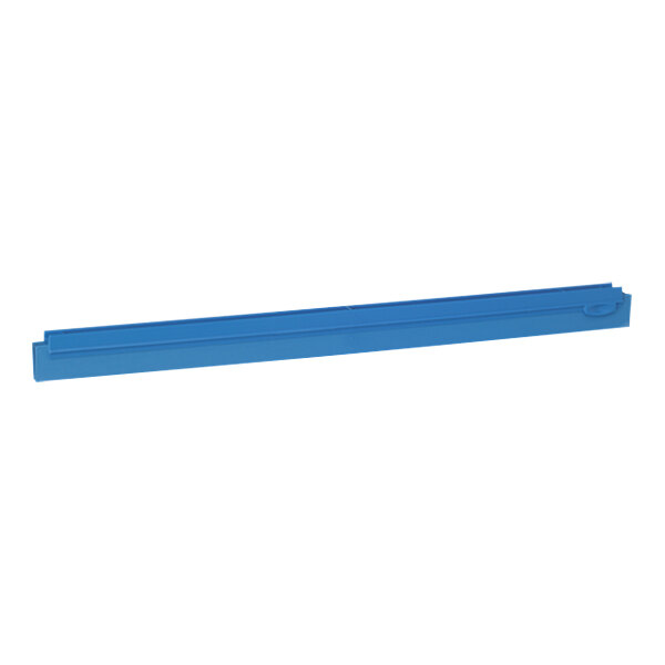 Vikan 77343 23 5/8" Blue Ultra-Hygienic Replacement Squeegee Blade for 77143 and 77243