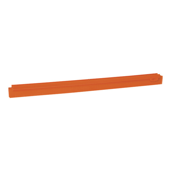 Vikan 77347 23 5/8" Orange Ultra-Hygienic Replacement Squeegee Blade for 77147 and 77247