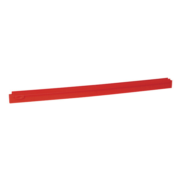 Vikan 77354 27 5/8" Red Ultra-Hygienic Replacement Squeegee Blade for 77154 and 77254