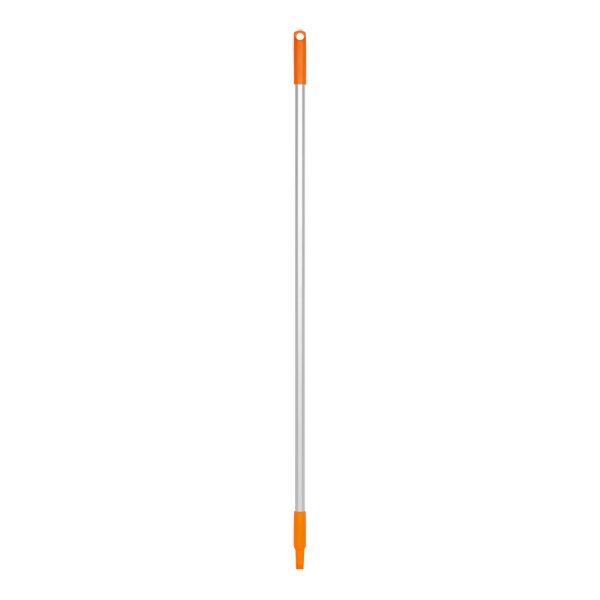 Vikan 29587 49 5/8" Orange Threaded Aluminum Handle