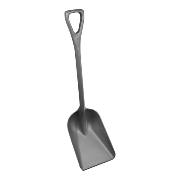Vikan 11" Wide Gray One-Piece Regrind Polypropylene Shovel 6981RG
