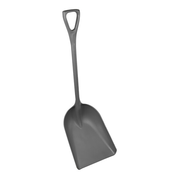 Vikan 14" Wide Gray One-Piece Regrind Polypropylene Shovel 6982RG