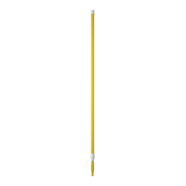 Vikan 29756 62" - 109 7/16" Yellow Threaded Aluminum Telescopic Handle