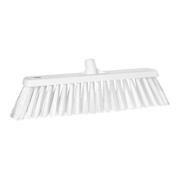 Vikan 29205 21" White Push Broom Head with Extra Stiff Bristles