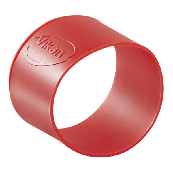 Vikan 98024 1 1/2" Red Color-Coding Rubber Band - 5/Pack
