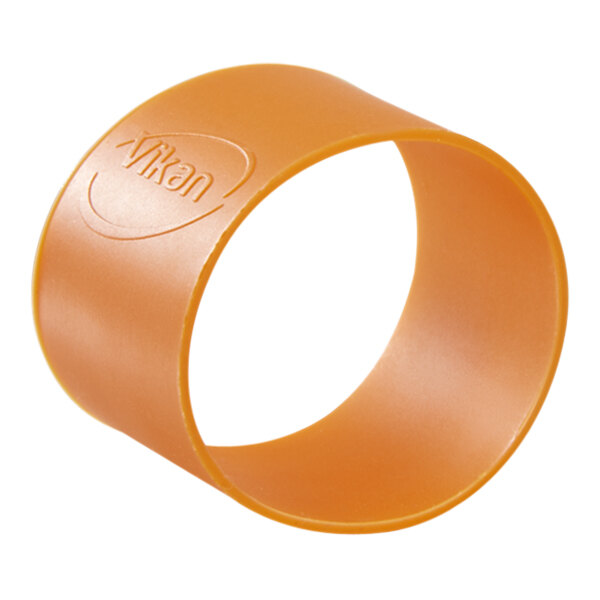 Vikan 98027 1 1/2" Orange Color-Coding Rubber Band - 5/Pack