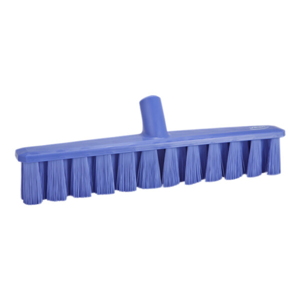 Vikan Ultra Safe Technology 31738 15 11/16" Purple Broom Head with Medium Bristles