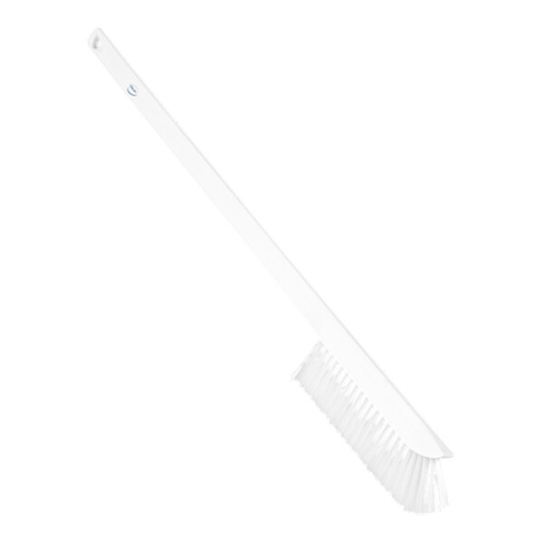 Vikan 41975 23 5/8" White Ultra-Slim Cleaning Brush with Medium Bristles