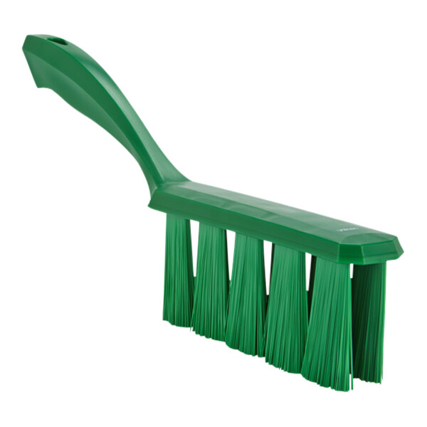 Vikan Ultra Safe Technology 45852 13" Green Bench Brush with Medium Bristles