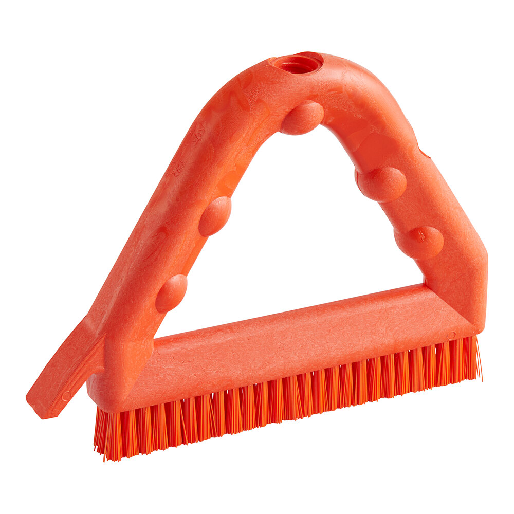 Carlisle Sparta 41323EC24 9" Orange Grout Brush with Scraper
