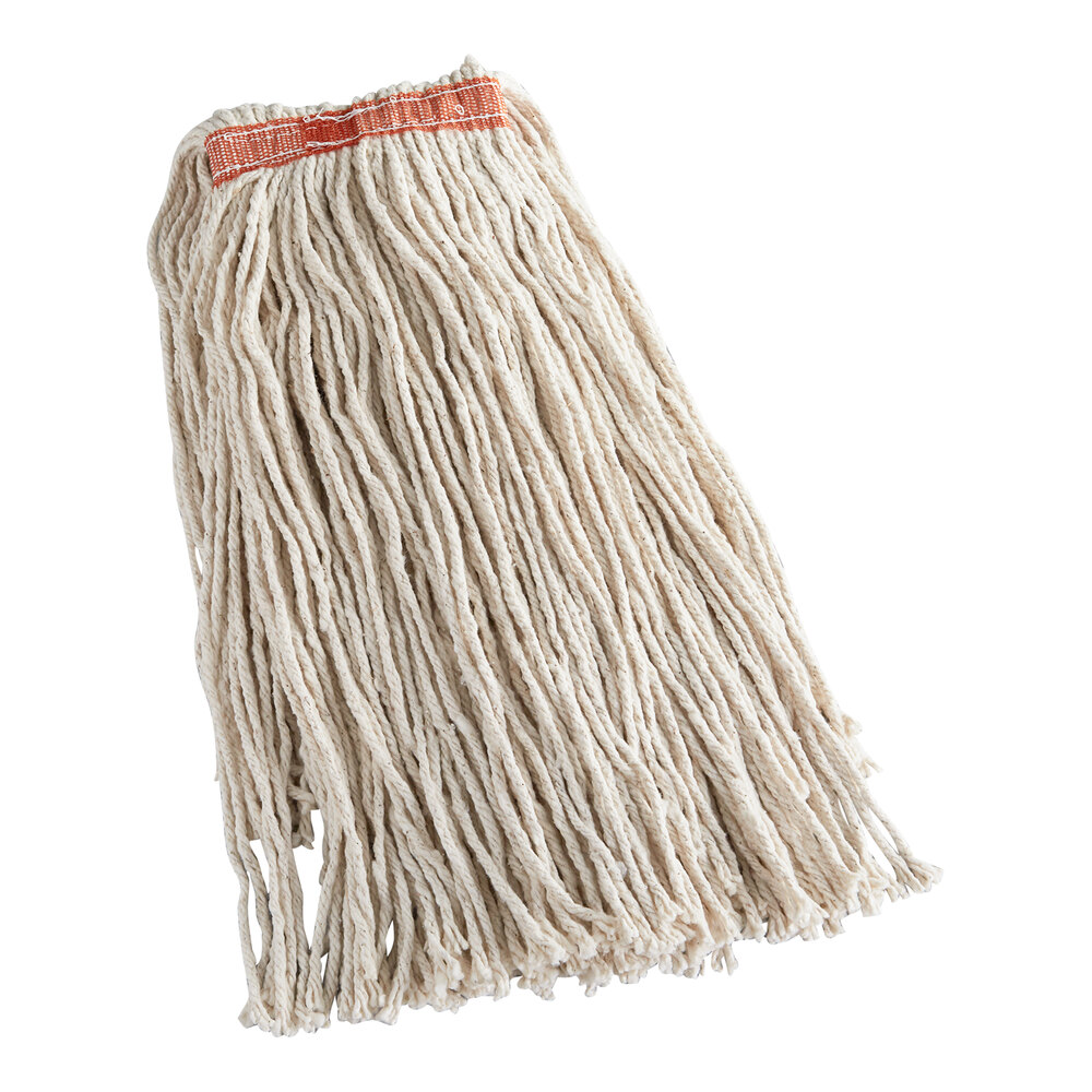 Rubbermaid® Dura Pro FGF11700WH00 20 oz. White Cotton Cut-End Wet Mop Head with 1" Headband