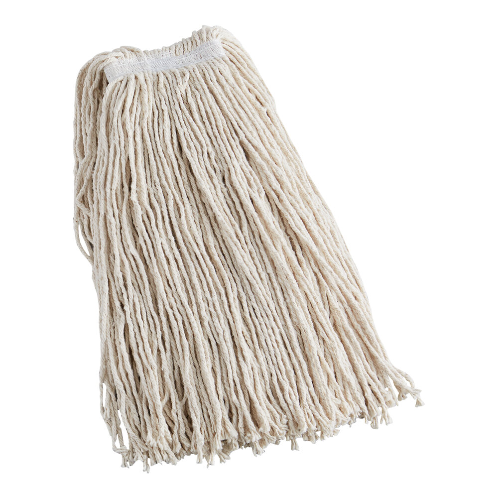 Rubbermaid® Dura Pro FGF11900WH00 32 oz. White Cotton Cut-End Wet Mop Head with 1" Headband