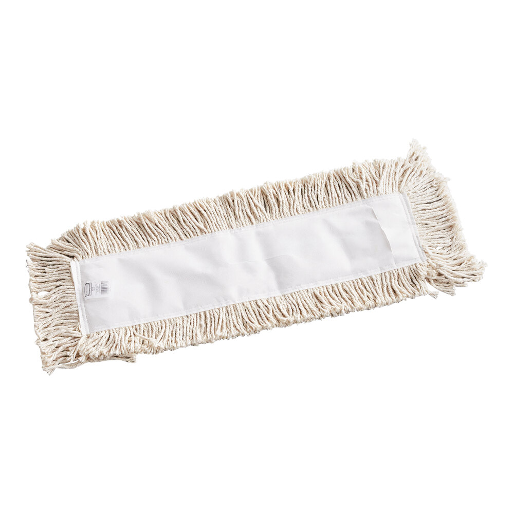 Rubbermaid® FGL25300WH00 24" White Cut-End Disposable Cotton Dust Mop