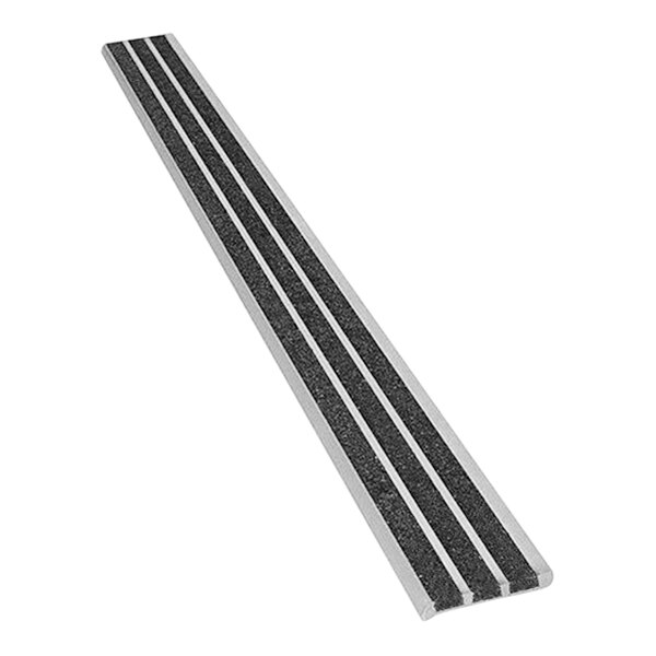 Wooster Supergrit Type 121 1 7/8" x 48" Stair Tread Nosing with Black Grit Surface 121BLA4