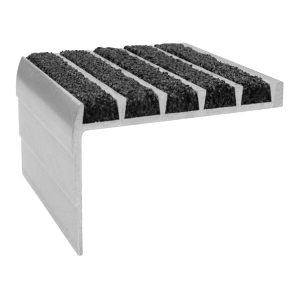 Wooster Supergrit Type 132 3" x 48" Stair Tread Nosing with Black Grit Surface 132BLA4