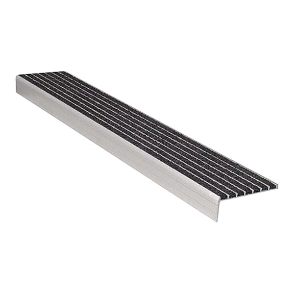 Wooster Supergrit Type 142 4" x 36" Stair Tread Nosing with Black Grit Surface 142BLA3