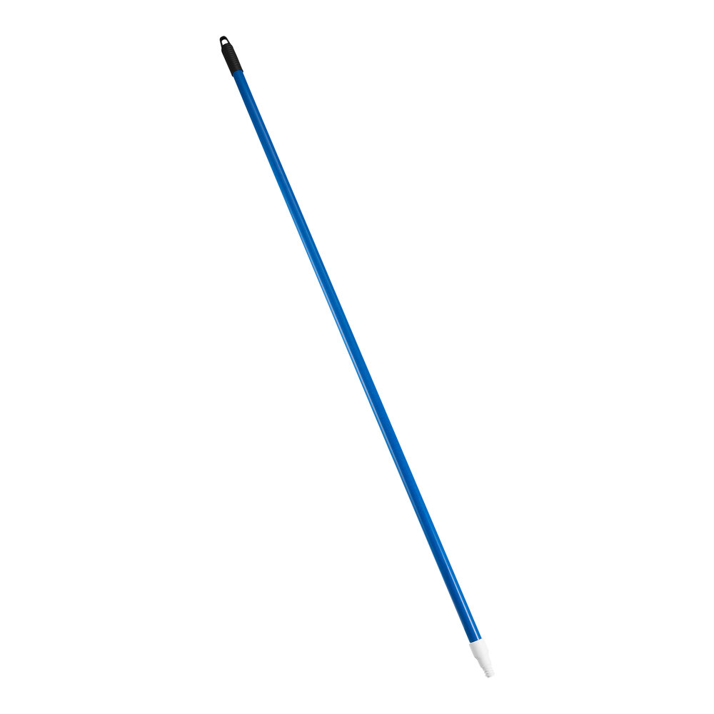 Carlisle Sparta 4022714 60" Blue Threaded Fiberglass Broom / Squeegee Handle with Flex Tip