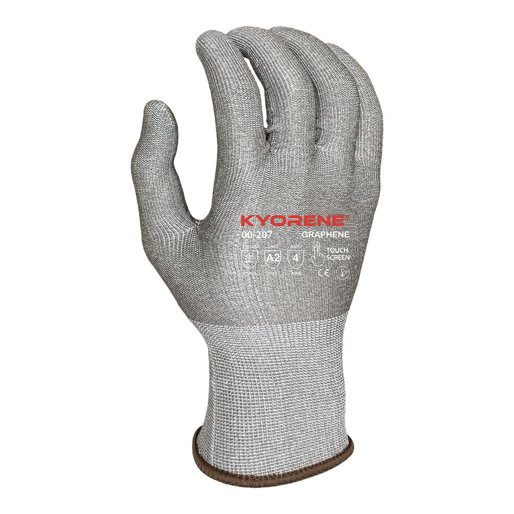 Armor Guys Kyorene 00-207-XL Gray 15 Gauge A2 Graphene Glove Liners - Extra Large