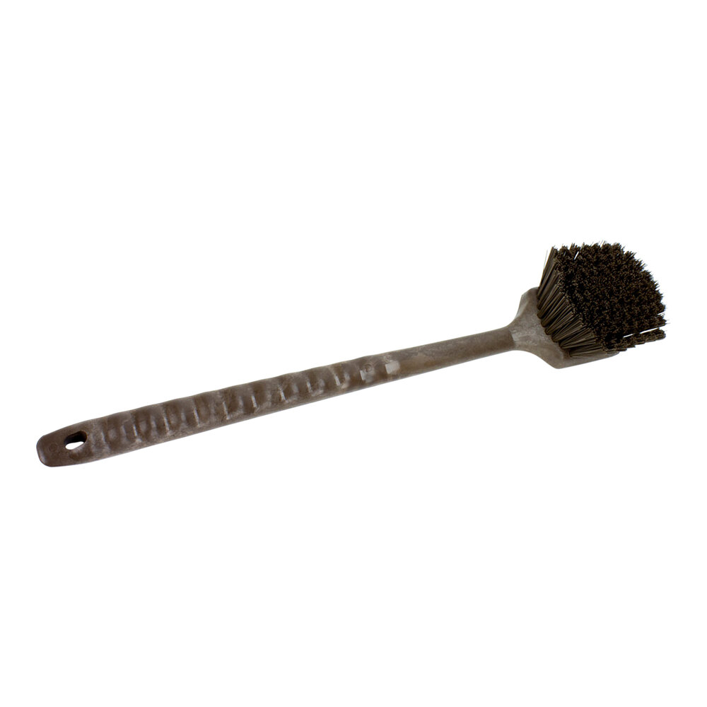Carlisle Sparta 40501EC01 20" Brown Floating Utility / Pot Scrub Brush